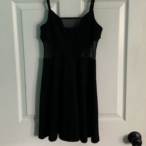 Black mini dress